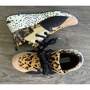 Steve Madden Cliff Animal Print Chunky Platform Sneakers Women's Size‎ 7.5